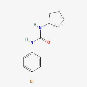 molecular formula C12H15BrN2O B7882336 1-(4-Bromophenyl)-3-cyclopentylurea 