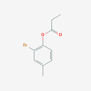 molecular formula C10H11BrO2 B7882383 (2-Bromo-4-methyl-phenyl) propanoate 