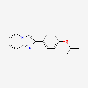molecular formula C16H16N2O B7882417 2-(4-Propan-2-yloxyphenyl)imidazo[1,2-a]pyridine 