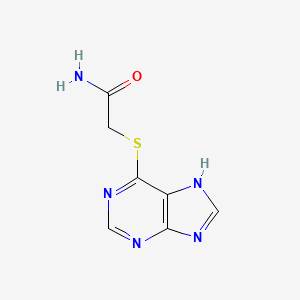 molecular formula C7H7N5OS B7882430 2-(7H-purin-6-ylsulfanyl)acetamide CAS No. 74537-19-2