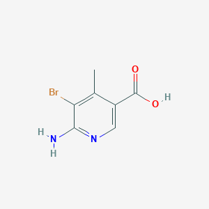 molecular formula C7H7BrN2O2 B7882446 6-Amino-5-bromo-4-methylpyridine-3-carboxylic acid 