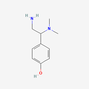 molecular formula C10H16N2O B7882464 4-[2-Amino-1-(dimethylamino)ethyl]phenol 
