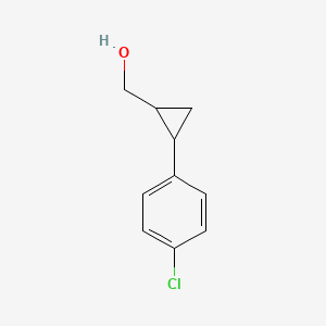 molecular formula C10H11ClO B7882479 (2-(4-Chlorophenyl)cyclopropyl)methanol CAS No. 1278662-50-2