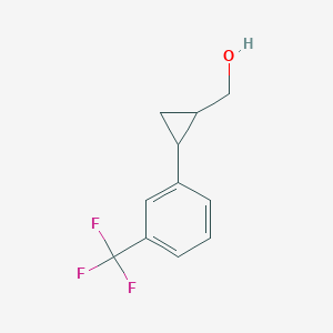 molecular formula C11H11F3O B7882487 [2-(3-Trifluoromethyl-phenyl)-cyclopropyl]-methanol 
