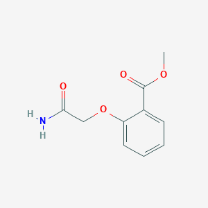 molecular formula C10H11NO4 B7882536 Methyl 2-(carbamoylmethoxy)benzoate 