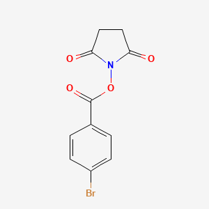 molecular formula C11H8BrNO4 B7882608 2,5-Dioxopyrrolidin-1-yl 4-bromobenzoate CAS No. 80586-82-9