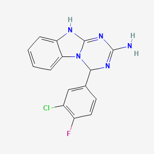 molecular formula C15H11ClFN5 B7882615 CID 50878136 