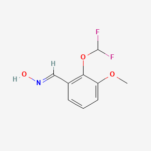 molecular formula C9H9F2NO3 B7882689 2-(Difluoromethoxy)-3-methoxybenzaldehyde oxime 