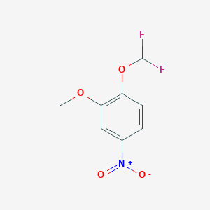 molecular formula C8H7F2NO4 B7882716 2-(Difluoromethoxy)-5-nitroanisole 