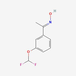 (1E)-1-[3-(difluoromethoxy)phenyl]ethanone oxime