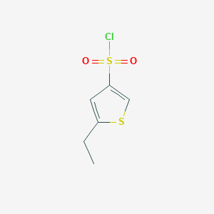 molecular formula C6H7ClO2S2 B7882769 5-Ethylthiophene-3-sulfonyl chloride 