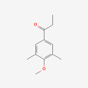 molecular formula C12H16O2 B7882790 1-(4-Methoxy-3,5-dimethylphenyl)propan-1-one 