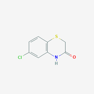 molecular formula C8H6ClNOS B7882801 2H-1,4-Benzothiazin-3(4H)-one, 6-chloro- 