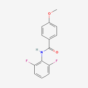 molecular formula C14H11F2NO2 B7882854 N-(2,6-difluorophenyl)-4-methoxybenzamide 