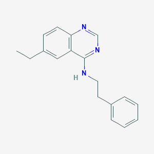 molecular formula C18H19N3 B7882933 6-ethyl-N-(2-phenylethyl)quinazolin-4-amine 
