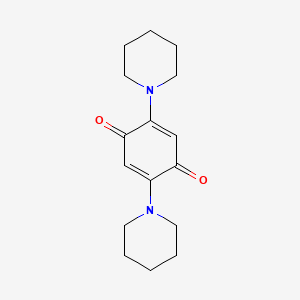 molecular formula C16H22N2O2 B7882946 p-Benzoquinone, 2,5-dipiperidino- CAS No. 1521-04-6