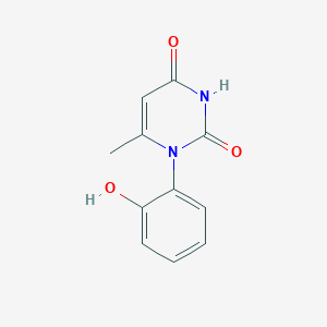 molecular formula C11H10N2O3 B7883003 1-(2-hydroxyphenyl)-6-methylpyrimidine-2,4(1H,3H)-dione 