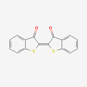 Benzo(b)thiophen-3(2H)-one, 2-(3-oxobenzo(b)thien-2(3H)-ylidene)-