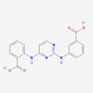 molecular formula C18H14N4O4 B7883066 Bisanilinopyrimidine, 3q 