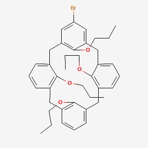 5-Bromo-25,26,27,28-tetrapropoxypentacyclo[19.3.1.13,7.19,13.115,19]octacosa-1(24),3,5,7(28),9,11,13(27),15(26),16,18,21(25),22-dodecaene