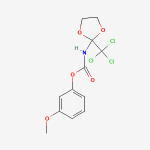 (3-methoxyphenyl) N-[2-(trichloromethyl)-1,3-dioxolan-2-yl]carbamate