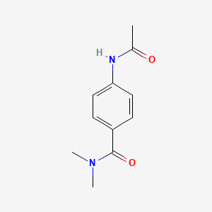 molecular formula C11H14N2O2 B7883140 4-acetamido-N,N-dimethylbenzamide 