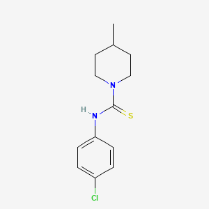 molecular formula C13H17ClN2S B7883151 N-(4-chlorophenyl)-4-methylpiperidine-1-carbothioamide 