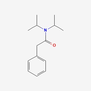 molecular formula C14H21NO B7883177 Benzeneacetamide, N,N-bis(1-methylethyl)- CAS No. 34251-46-2