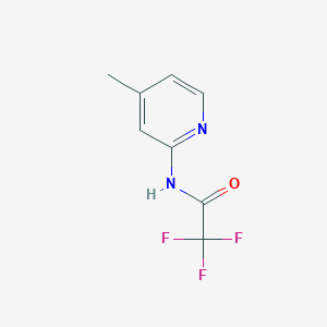 molecular formula C8H7F3N2O B7883179 2,2,2-trifluoro-N-(4-methylpyridin-2-yl)acetamide 