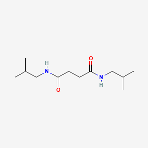 molecular formula C12H24N2O2 B7883230 N,N'-bis(2-methylpropyl)butanediamide 