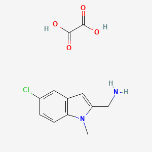 molecular formula C12H13ClN2O4 B7883304 (5-Chloro-1-methylindol-2-yl)methanamine;oxalic acid 