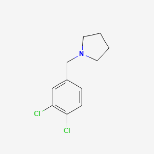 molecular formula C11H13Cl2N B7883388 1-(3,4-Dichlorobenzyl)pyrrolidine 