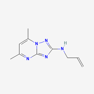 molecular formula C10H13N5 B7883422 5,7-dimethyl-N-(prop-2-en-1-yl)[1,2,4]triazolo[1,5-a]pyrimidin-2-amine 