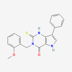 molecular formula C20H17N3O2S B7883470 3-(2-methoxybenzyl)-7-phenyl-2-thioxo-1,2,3,5-tetrahydro-4H-pyrrolo[3,2-d]pyrimidin-4-one 