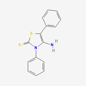 molecular formula C15H12N2S2 B7883607 4-Amino-3,5-diphenyl-1,3-thiazole-2(3H)-thione CAS No. 38187-11-0