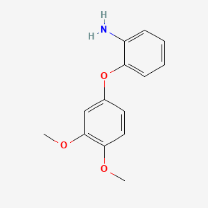 molecular formula C14H15NO3 B7883627 2-(3,4-Dimethoxyphenoxy)phenylamine CAS No. 640766-60-5