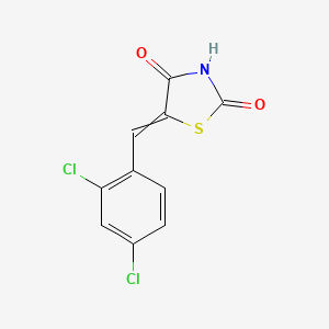 molecular formula C10H5Cl2NO2S B7883698 5-(2,4-二氯苄叉亚甲基)-1,3-噻唑烷-2,4-二酮 