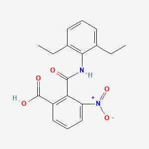 molecular formula C18H18N2O5 B7883738 2-[(2,6-Diethylanilino)carbonyl]-3-nitrobenzoic acid 