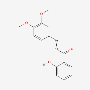 molecular formula C17H16O4 B7883792 3-(3,4-Dimethoxy phenyl)-1-(2-hydroxy phenyl)-2-propen-1-one 