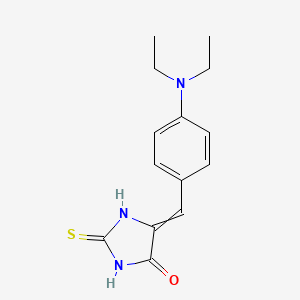 molecular formula C14H17N3OS B7883806 5-(4-Diethylamino-benzylidene)-2-thioxo-imidazolidin-4-one 