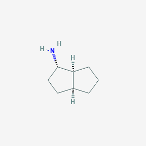 molecular formula C8H15N B7883824 (1S,3aS,6aS)-Octahydro-pentalen-1-ylamine 