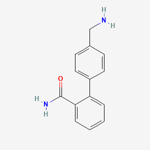molecular formula C14H14N2O B7883834 2-(4-Aminomethylphenyl)benzamide 