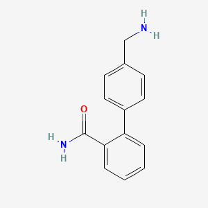 molecular formula C14H14N2O B7883834 2-(4-氨基甲基苯基)苯甲酰胺 