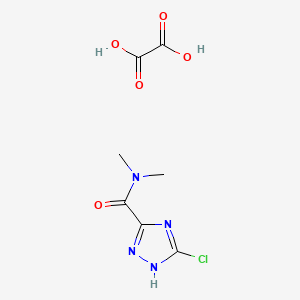 molecular formula C7H9ClN4O5 B7883905 5-chloro-N,N-dimethyl-1H-1,2,4-triazole-3-carboxamide oxalate 