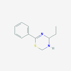 molecular formula C11H14N2S B7883953 4-ethyl-6-phenyl-3,4-dihydro-2H-1,3,5-thiadiazine 