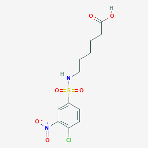 6-[(4-Chloro-3-nitrophenyl)sulfonylamino]hexanoic acid