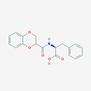 (2S)-2-(2,3-dihydro-1,4-benzodioxine-3-carbonylamino)-3-phenylpropanoic acid