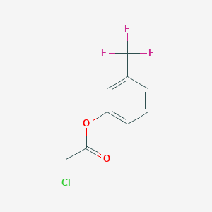molecular formula C9H6ClF3O2 B7884065 3-(Trifluoromethyl)phenyl chloroacetate 