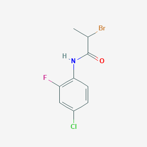 2-bromo-N-(4-chloro-2-fluorophenyl)propanamide