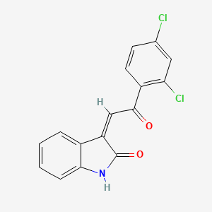 (3Z)-3-[2-(2,4-dichlorophenyl)-2-oxoethylidene]-1,3-dihydro-2H-indol-2-one